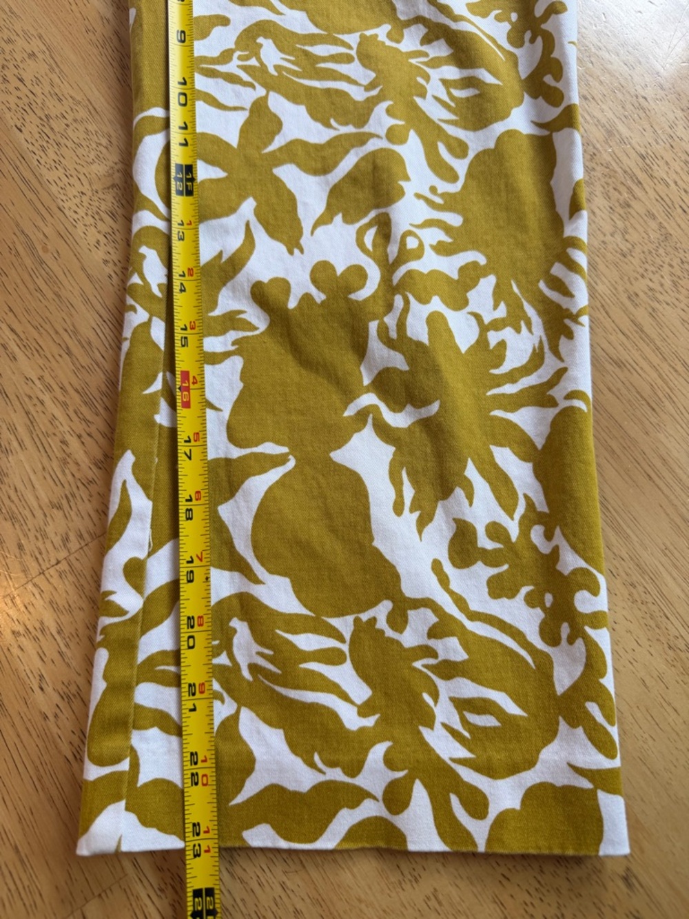 J. Crew City Fit Cropped Pants Womens Size 6 Floral Yellow Cotton Blend - Picture 8 of 9